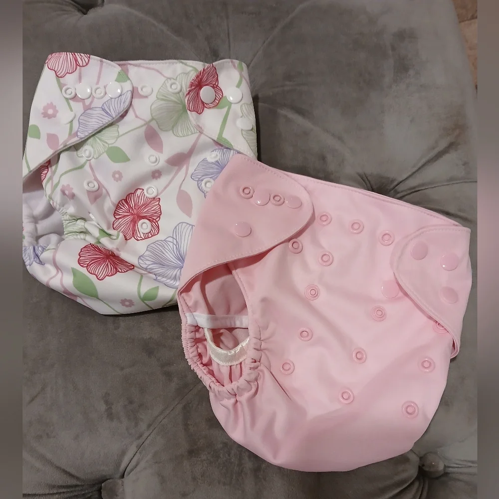 Avia Floral and Pink Kids Cloth Diapers 4pc.
